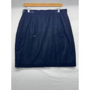 Velvet Skirt Black Pencil Size 14 Norton MCNAUGHTON Vintage Whimsigoth Grunge